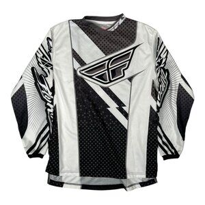 Fly Racing F-16 Cycling Jersey Mens Small Black White Logo Motocross
